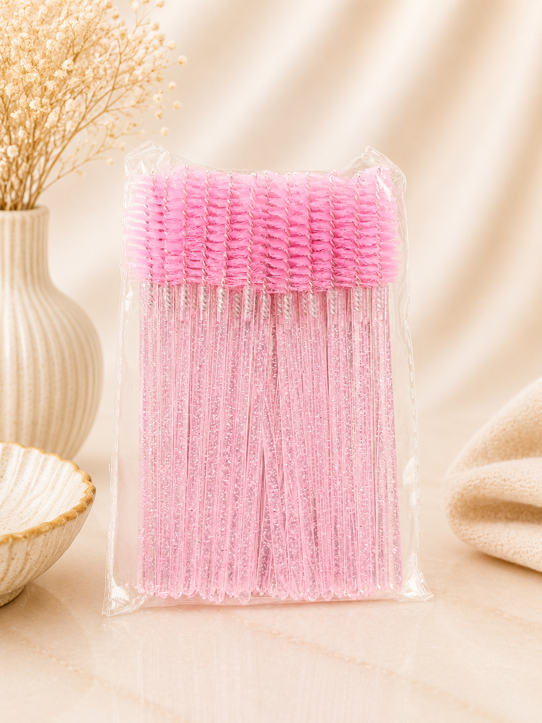 Mascara Wands - Sparkly Pink (Pack of 50)
